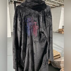 BP Nordstrom “Live Out Proud” Plush Grey Robe Size M